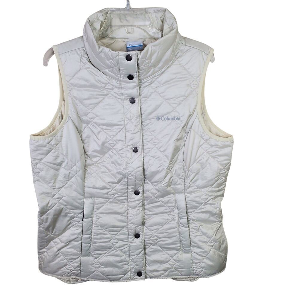 COLUMBIA | Hidden Mesa Lightly Insulated | Cream | Women’s Puffer Vest | XL